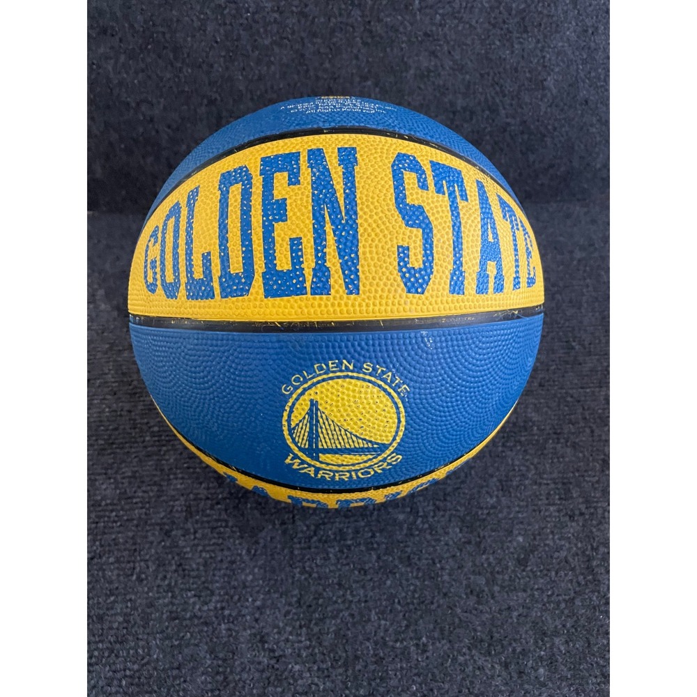 Golden State Warriors NBA Mini Basketball Blue Yellow Good Stuff 2017 GSW Ball
